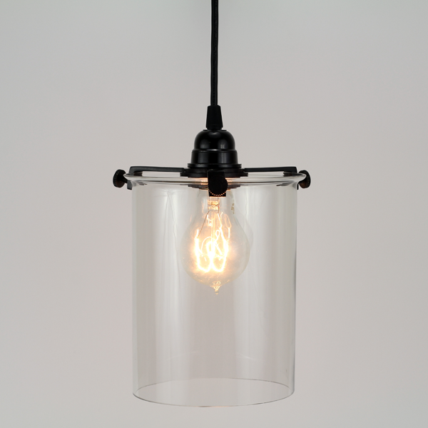 Glass Cylinder Pendant Lamp
