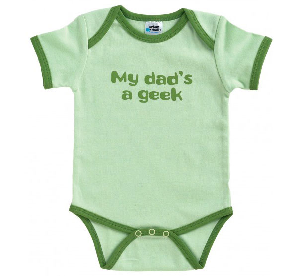 “My Dad’s A Geek” Short Sleeve Onesie