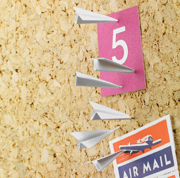 Paper Airplane Push Pins