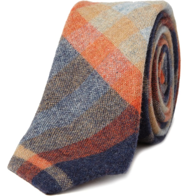 Plaid Wool Tie