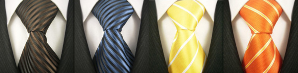 Scott Allan 4 Pack of 100% Woven Striped Ties