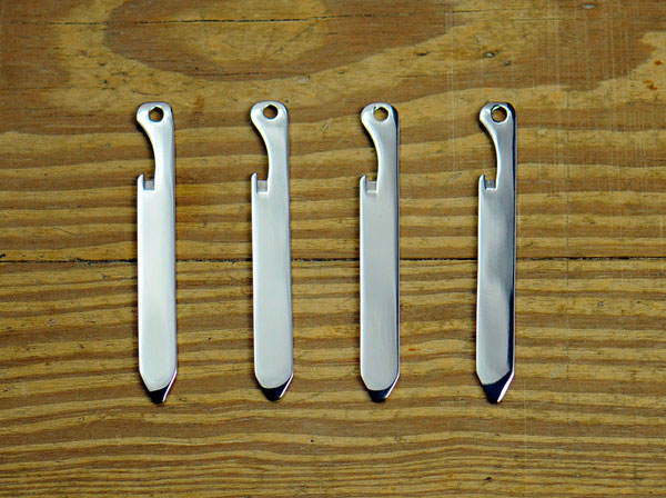 Titanium Collar Stays + Bottle Openers